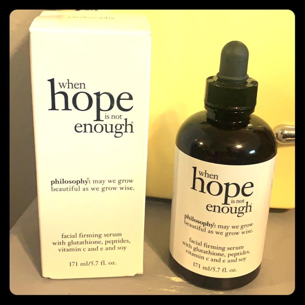 Philosophy When Hope Is Not Enough Facial Serum